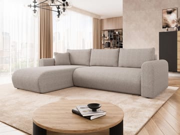 Tacon 3-sits Bäddsoffa med divan och förvaring - Möbler - Soffa - Bäddsoffa - Hörnbäddsoffa