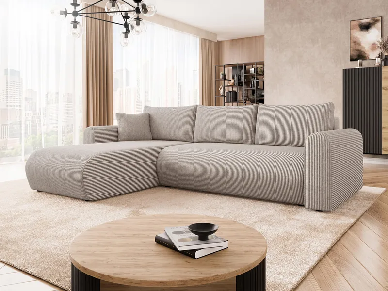 Tacon 3-sits Bäddsoffa med divan och förvaring - Möbler - Soffa - Bäddsoffa - Hörnbäddsoffa