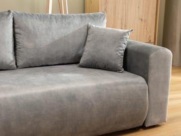Tacon 3-sits Bäddsoffa med divan - svart - Möbler - Soffa - Bäddsoffa - Hörnbäddsoffa