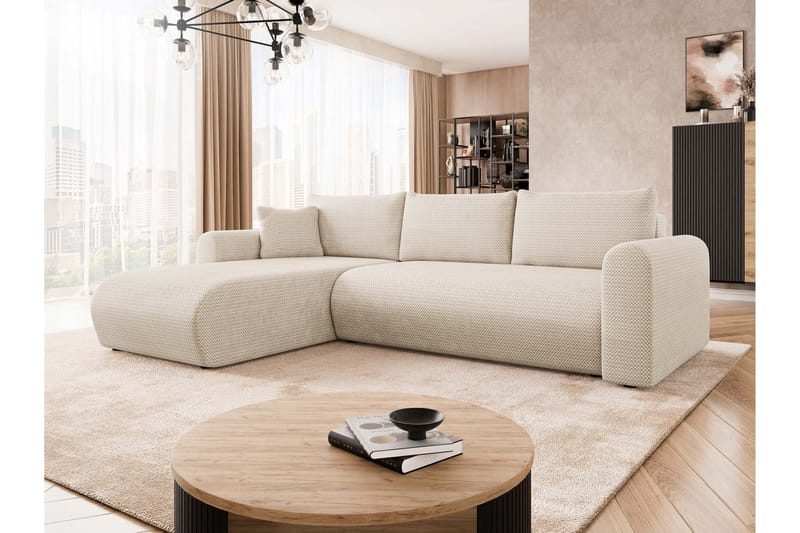 Tacon Bäddsoffa m. Divan 3-sits - Beige - Möbler - Soffa - Bäddsoffa - Bäddsoffa divan