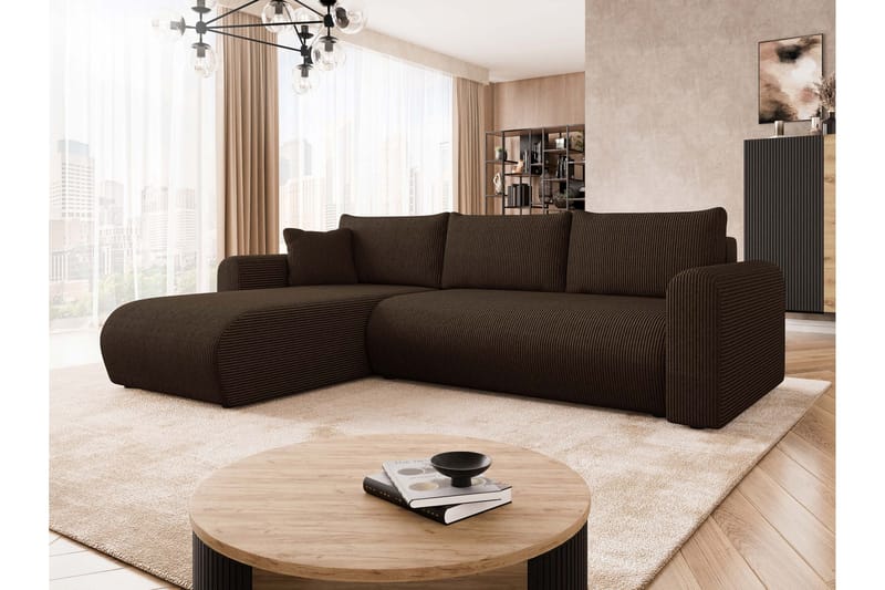 Tacon Bäddsoffa m. Divan 3-sits - Brun - Möbler - Soffa - Bäddsoffa - Bäddsoffa divan