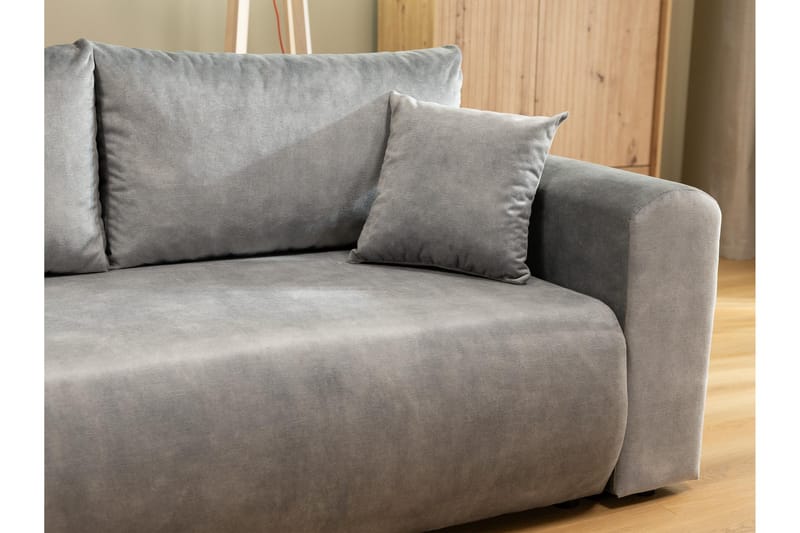 Tacon Bäddsoffa m. Divan 3-sits - Grå - Möbler - Soffa - Bäddsoffa - Bäddsoffa divan