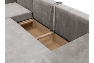Tacon Bäddsoffa m. Divan 3-sits - Grå - Möbler - Soffa - Bäddsoffa - Bäddsoffa divan