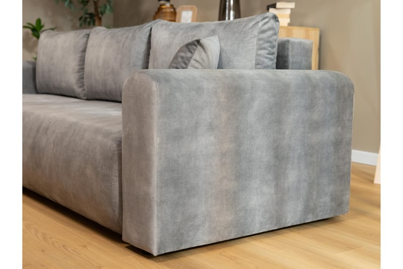 Tacon Bäddsoffa m. Divan 3-sits - Grå - Möbler - Soffa - Bäddsoffa - Bäddsoffa divan