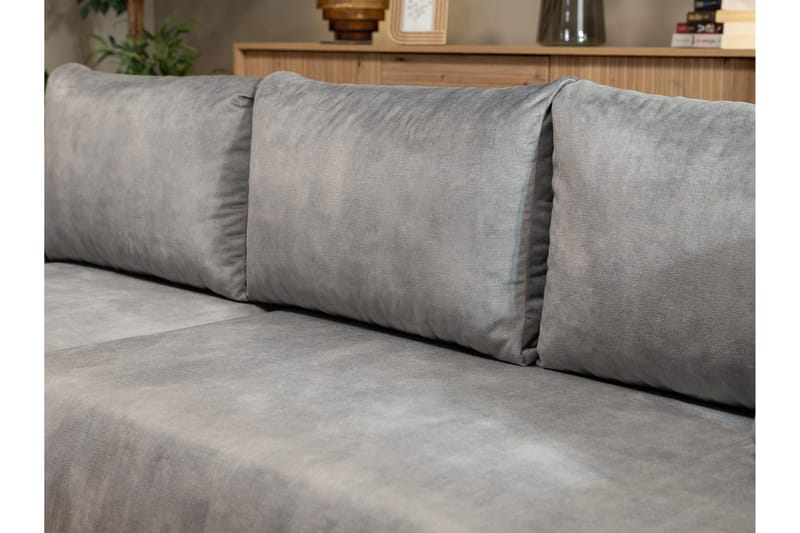Tacon Bäddsoffa m. Divan 3-sits - Grå - Möbler - Soffa - Bäddsoffa - Bäddsoffa divan