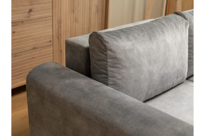 Tacon Bäddsoffa m. Divan 3-sits - Grå - Möbler - Soffa - Bäddsoffa - Bäddsoffa divan