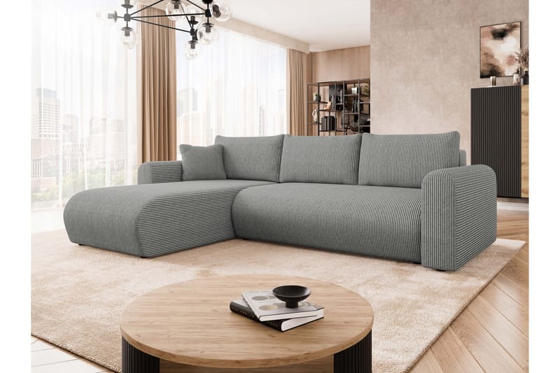 Tacon Bäddsoffa m. Divan 3-sits - Grå - Möbler - Soffa - Bäddsoffa - Bäddsoffa divan