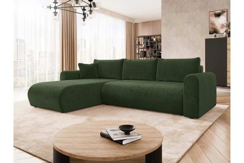 Tacon Bäddsoffa m. Divan 3-sits - Grön - Möbler - Soffa - Bäddsoffa - Bäddsoffa divan