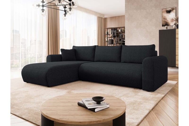 Tacon Bäddsoffa m. Divan 3-sits - Svart - Möbler - Soffa - Bäddsoffa - Bäddsoffa divan
