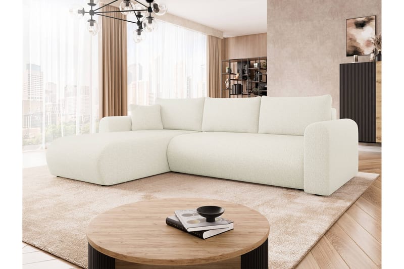 Tacon Bäddsoffa m. Divan 3-sits - Vit - Möbler - Soffa - Bäddsoffa - Bäddsoffa divan