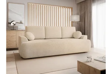 Terros Bäddsoffa 3-sits - Beige - Möbler - Soffa - Bäddsoffa - 3 sits bäddsoffa