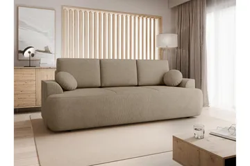 Terros Bäddsoffa 3-sits - Brun - Möbler - Soffa - Bäddsoffa - 3 sits bäddsoffa