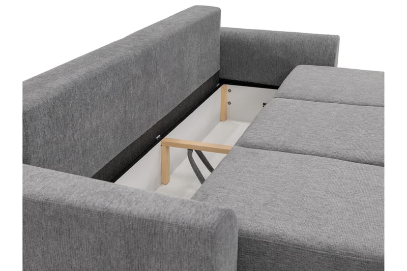 Terros Bäddsoffa 3-sits - Grå - Möbler - Soffa - Bäddsoffa - 3 sits bäddsoffa