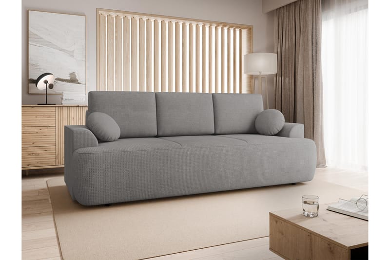 Terros Bäddsoffa 3-sits - Grå - Möbler - Soffa - Bäddsoffa - 3 sits bäddsoffa
