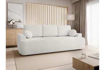 Terros Bäddsoffa 3-sits - Vit - Möbler - Soffa - Bäddsoffa - 3 sits bäddsoffa