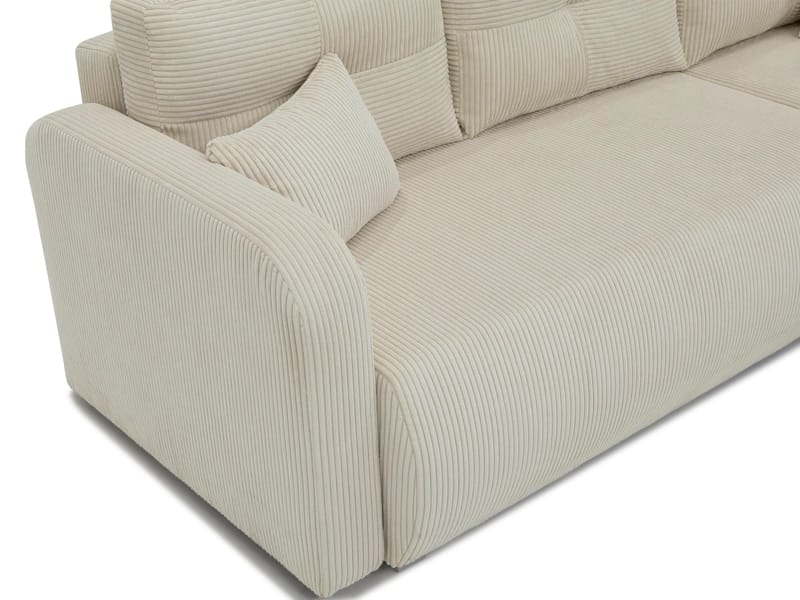Toren Bäddsoffa med förvaring och Divan Höger - Grå - Möbler - Soffa - Bäddsoffa - Bäddsoffa divan