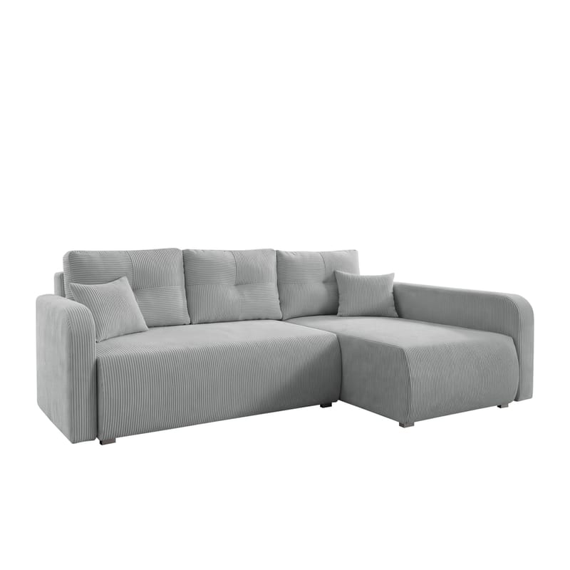 Toren Bäddsoffa med förvaring och Divan Höger - Ljusgrå - Möbler - Soffa - Bäddsoffa - Bäddsoffa divan