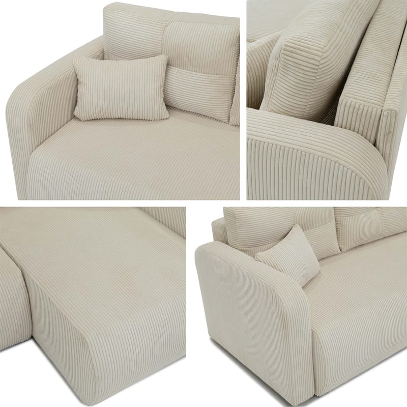 Toren Bäddsoffa med förvaring och Divan Höger - Svart - Möbler - Soffa - Bäddsoffa - Bäddsoffa divan