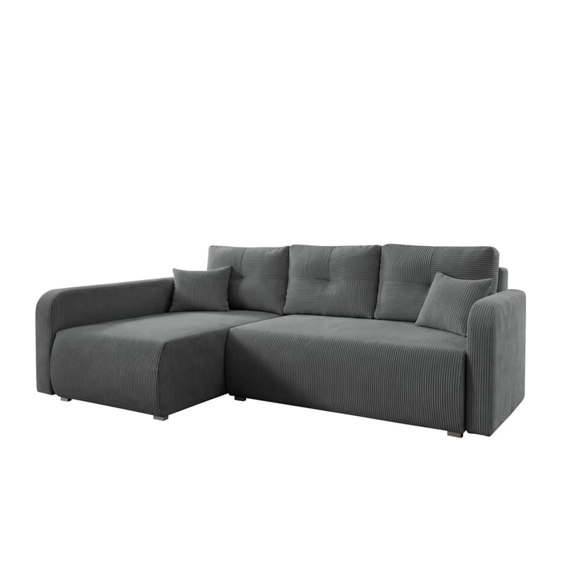 Toren Bäddsoffa med förvaring och Divan Vänster - Grå - Möbler - Soffa - Bäddsoffa - Bäddsoffa divan