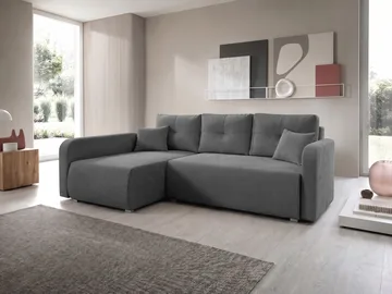 Toren Bäddsoffa med förvaring och Divan Vänster - Grå - Möbler - Soffa - Bäddsoffa - Bäddsoffa divan