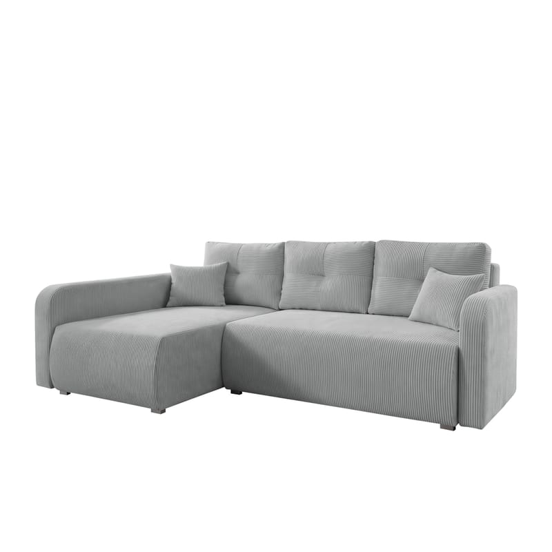 Toren Bäddsoffa med förvaring och Divan Vänster - Ljusgrå - Möbler - Soffa - Bäddsoffa - Bäddsoffa divan