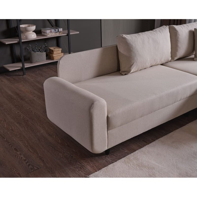 Torlan 3-sits Hörnbäddsoffa - Beige - Möbler - Soffa - Bäddsoffa - Bäddsoffa divan