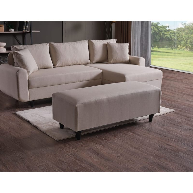 Torlan 3-sits Hörnbäddsoffa - Beige - Möbler - Soffa - Bäddsoffa - Bäddsoffa divan