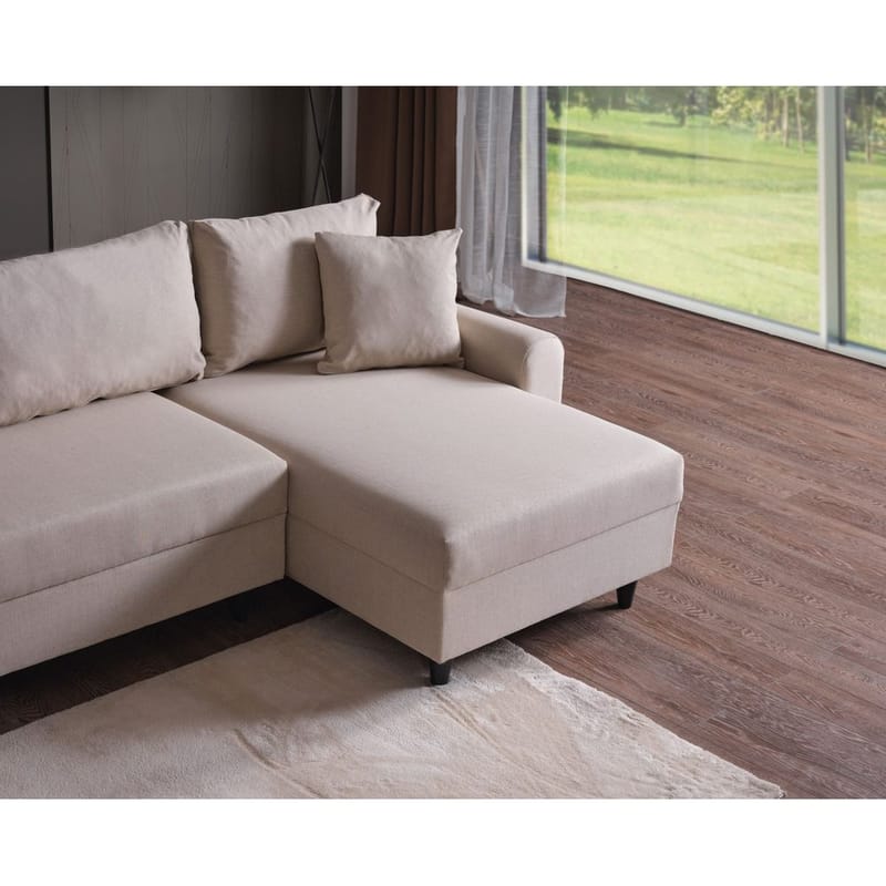 Torlan 3-sits Hörnbäddsoffa - Beige - Möbler - Soffa - Bäddsoffa - Bäddsoffa divan