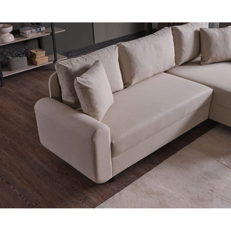 Torlan 3-sits Hörnbäddsoffa - Beige - Möbler - Soffa - Bäddsoffa - Bäddsoffa divan