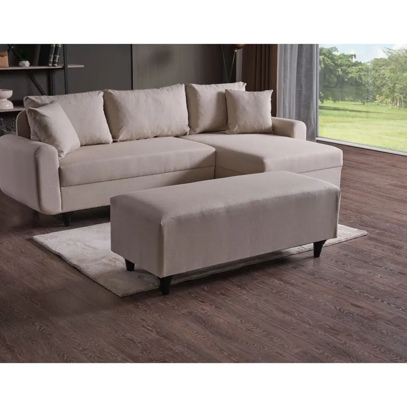 Torlan 3-sits Hörnbäddsoffa - Beige - Möbler - Soffa - Bäddsoffa - Bäddsoffa divan