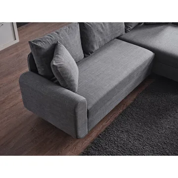 Torlan 3-sits Hörnbäddsoffa - Grå - Möbler - Soffa - Bäddsoffa - Bäddsoffa divan