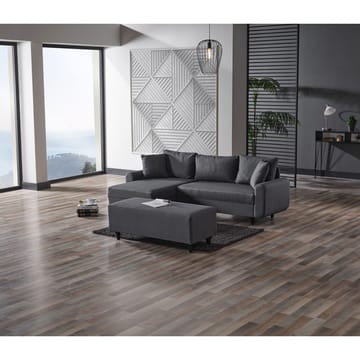 Torlan 3-sits Hörnbäddsoffa - Mörkgrå - Möbler - Soffa - Bäddsoffa - Bäddsoffa divan