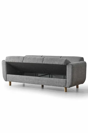Torlan 3-sits Soffa - Grå - Möbler - Soffa - Bäddsoffa - 3 sits bäddsoffa