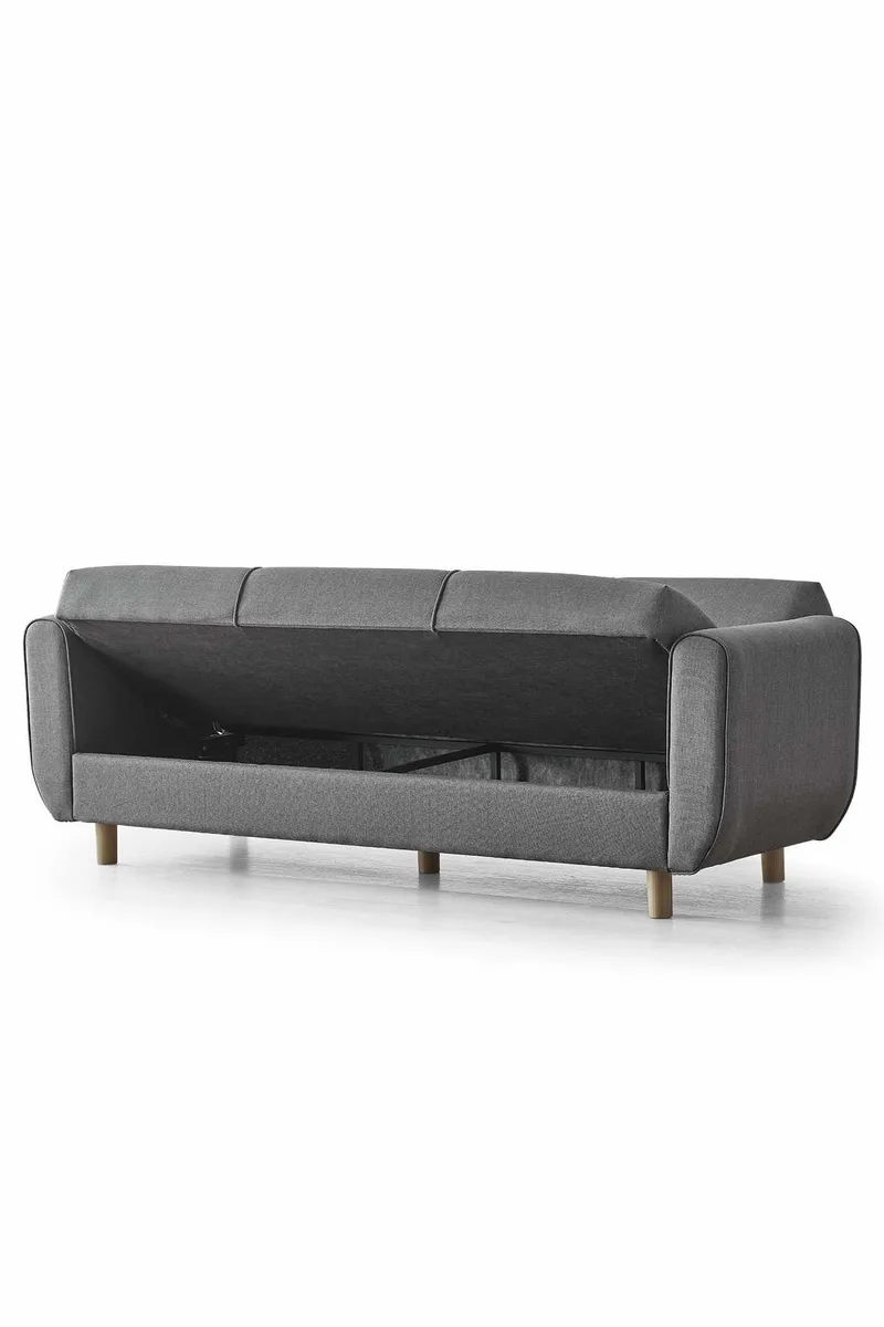 Torlan 3-sits Soffa - Mörkgrå - Möbler - Soffa - Bäddsoffa - 3 sits bäddsoffa