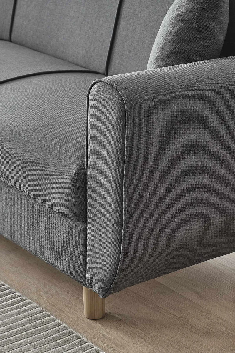 Torlan 3-sits Soffa - Mörkgrå - Möbler - Soffa - Bäddsoffa - 3 sits bäddsoffa