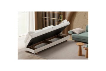 Torrelis Bäddsoffa 3-sits - Vit - Möbler - Soffa - Bäddsoffa - 3 sits bäddsoffa