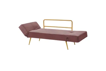 Touya Bäddsoffa 2-sits - Guld/Rosa - Möbler - Soffa - Bäddsoffa - 2 sits bäddsoffa