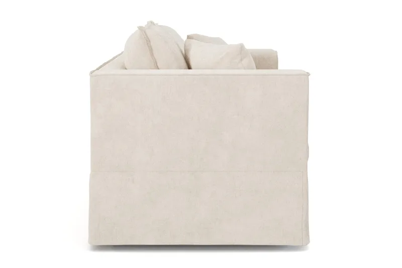 Travstad 3-sits Bäddsoffa i Chenille - Beige - Möbler - Soffa - Bäddsoffa - 3 sits bäddsoffa