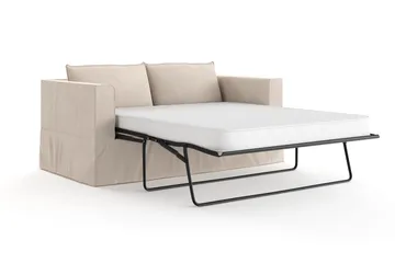 Travstad 3-sits Bäddsoffa i Chenille - Beige - Möbler - Soffa - Bäddsoffa - 3 sits bäddsoffa