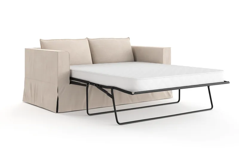 Travstad 3-sits Bäddsoffa i Chenille - Beige - Möbler - Soffa - Bäddsoffa - 3 sits bäddsoffa