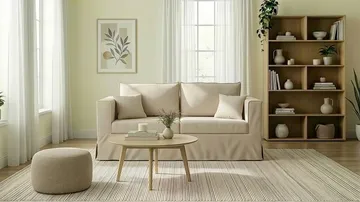 Travstad 3-sits Bäddsoffa i Chenille - Beige - Möbler - Soffa - Bäddsoffa - 3 sits bäddsoffa