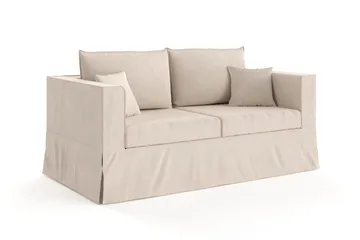 Travstad 3-sits Bäddsoffa i Chenille - Beige - Möbler - Soffa - Bäddsoffa - 3 sits bäddsoffa