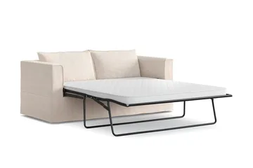 Travstad 3-sits Bäddsoffa i Chenille - Beige - Möbler - Soffa - Bäddsoffa - 3 sits bäddsoffa