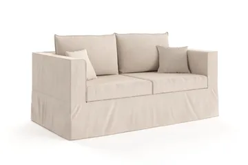 Travstad 3-sits Bäddsoffa i Chenille - Beige - Möbler - Soffa - Bäddsoffa - 3 sits bäddsoffa