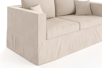 Travstad 3-sits Bäddsoffa i Chenille - Beige - Möbler - Soffa - Bäddsoffa - 3 sits bäddsoffa