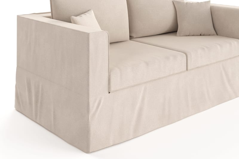 Travstad 3-sits Bäddsoffa i Chenille - Beige - Möbler - Soffa - Bäddsoffa - 3 sits bäddsoffa