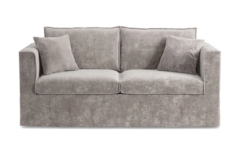 Travstad 3-sits Bäddsoffa i Chenille frammåtbäddad - Grå - Möbler - Soffa - Bäddsoffa - Framåtbäddad bäddsoffa