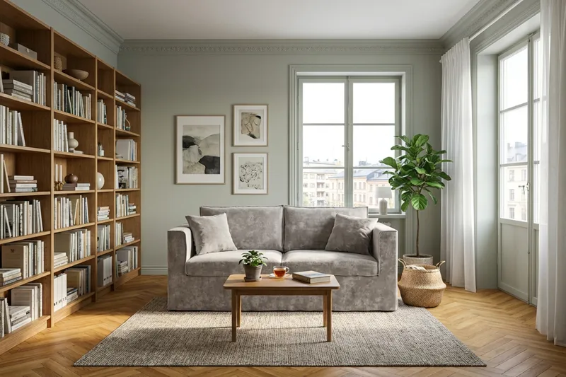 Travstad 3-sits Bäddsoffa i Chenille frammåtbäddad - Grå - Möbler - Soffa - Bäddsoffa - Framåtbäddad bäddsoffa