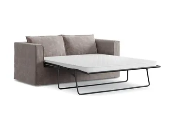 Travstad 3-sits Bäddsoffa i Chenille frammåtbäddad - Grå - Möbler - Soffa - Bäddsoffa - Framåtbäddad bäddsoffa