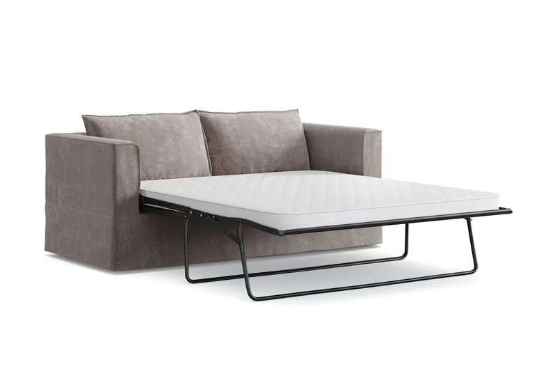 Travstad 3-sits Bäddsoffa i Chenille frammåtbäddad - Grå - Möbler - Soffa - Bäddsoffa - Framåtbäddad bäddsoffa